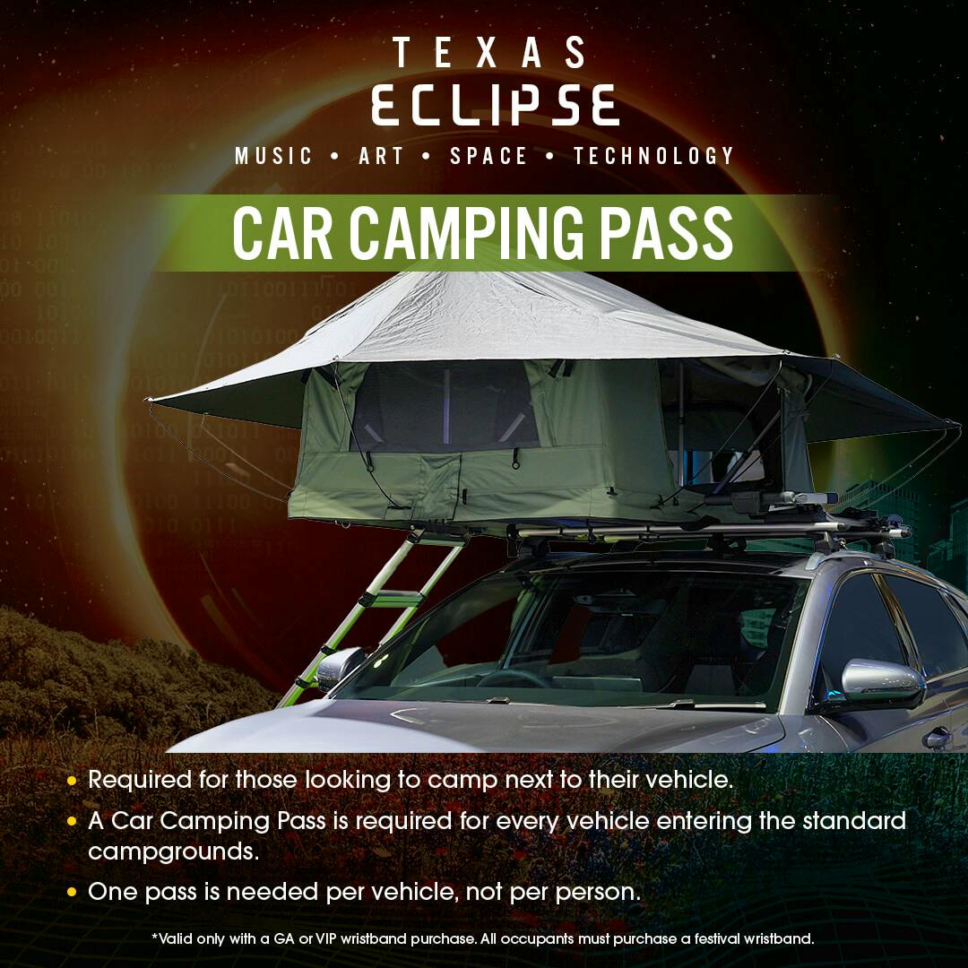 Car Camping Parking Pass