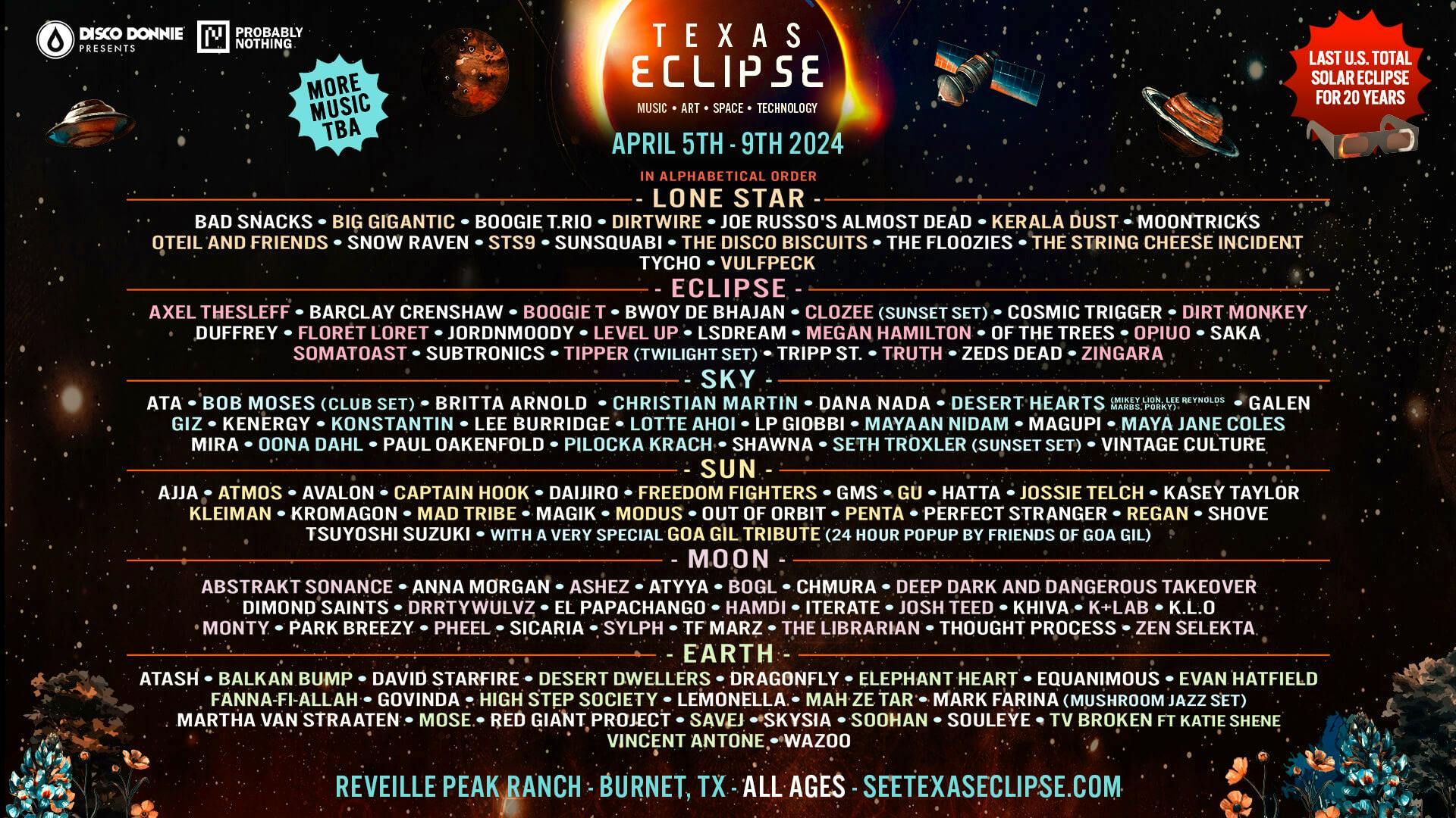 Texas Eclipse Festival 2024 in TX